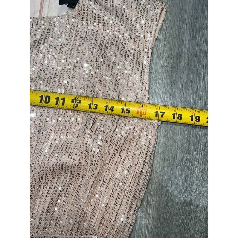 J.Crew Sequin party wedding prom preppy Mini Dress pink beige Sz 2 A006537 - Picture 5 of 9